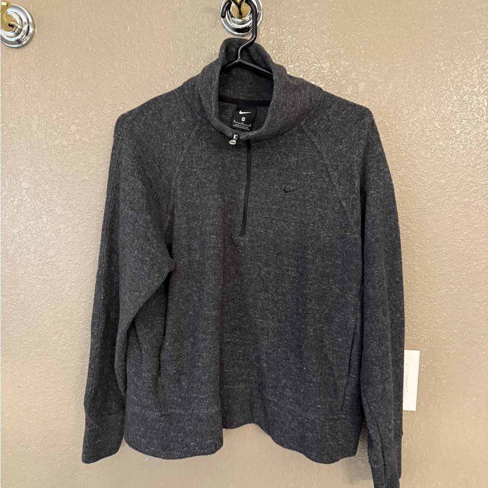 Nike Women's Gray Zip-Up Sweater